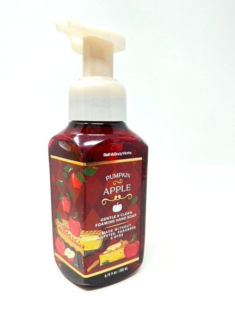 Bath & Body Works Pumpkin Apple Foaming Hand Soap 8.75 Fl Oz Gentle